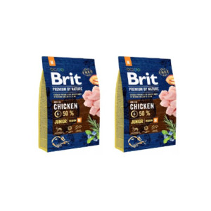 Pakiet Brit Premium By Nature Chicken Kurczak Junior Karma Dla Młodych Psów