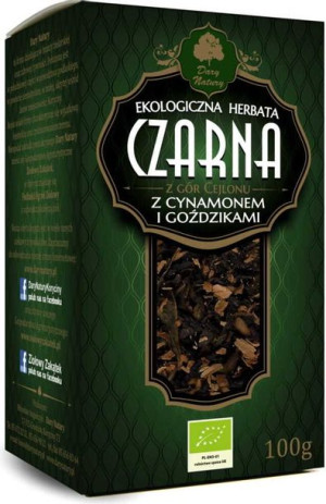 Herbata Czarna Z Cynamonem I Goździkami Bio 100 G - Dary Natury