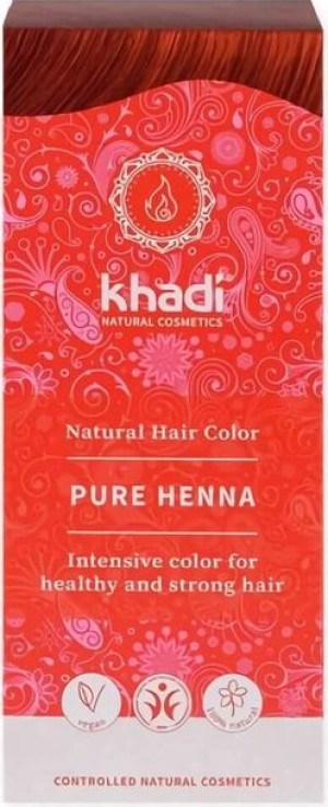 Henna - naturalna Czerwona (ruda) 100g - Khadi