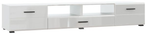 Komoda Rtv Biały Wysoki Połysk Fronty Mdf 200cm Boss Ardsel