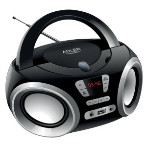 RADIO BOOMBOX CD MP3 AUX FM LCD sieciowo-bateryjne