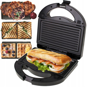 Opiekacz Gofrownica Grill Panini Toster 3w1 1000w