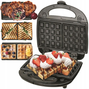 Opiekacz toster gofrownica grill panini 3 w 1