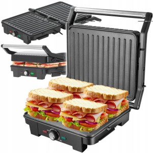 Grill Elektryczny Opiekacz Rozkładany 2800 W Duży