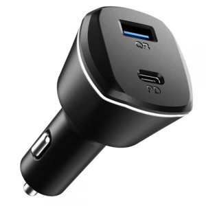 Spigen Pc1800 Powerarc 2-port Car Charger Pd30w/qc.3.0 Black