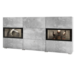 KOMODA z szufladami BAROS beton jasny do salonu Barek + LED RGB