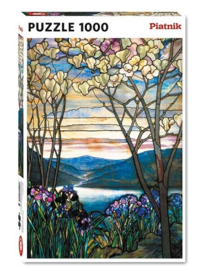 Puzzle 1000 Tiffany, Magnolie I Irysy Piatnik