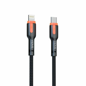 Kabel VIDVIE CB499 Type C/Lightning PD 20W 1.2m czarno-pomarańczowy PUDEŁKO