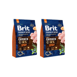 Pakiet Brit Premium By Nature Sport Chicken Kurczak 2 x 3 kg