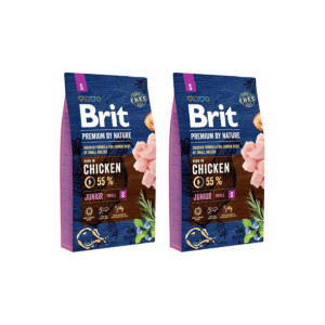 Pakiet Brit Premium By Nature Chicken Kurczak Junior S 2 x 8 kg
