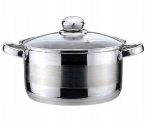 Garnek Stalowy Z Pokrywą 20cm Kinghoff Chef 3l