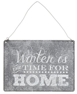 Tabliczka metalowa TIME FOR HOME