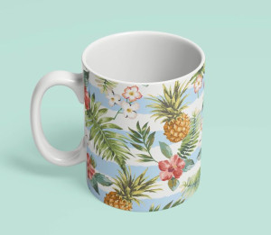 Kubek striped Pineapples