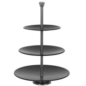 Patera czarna 3-poziomy metal