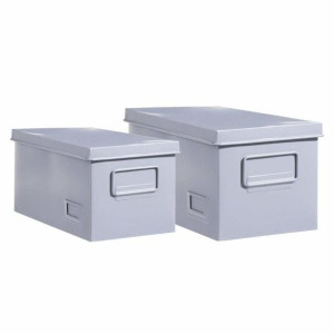 Pudełka metalowe na dokumenty 2 BOXES