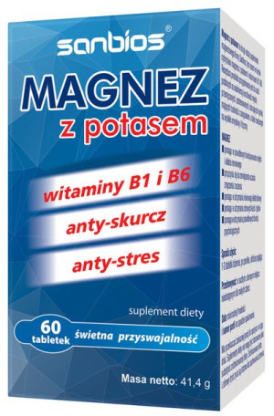 Magnez z potasem 60tab - SANBIOS