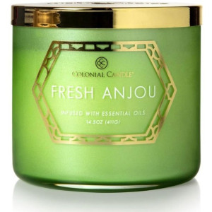 Colonial Candle Luxe - Fresh Anjou - sojowa świeca zapachowa w szkle z 3 kn