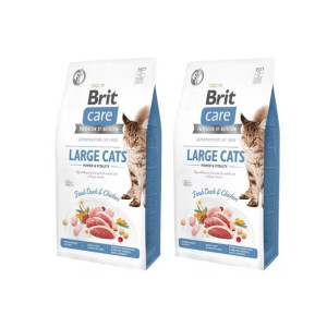 Pakiet BRIT Care Grain Free Adult Large Cats z Kaczką i Kurczakiem Karma Dl