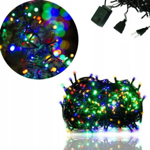 Lampki Choinkowe 200 Led Diod Wielokolorowy Multi