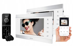 WIDEODOMOFON ''EURA'' VDP-00C5 - biały, monitor 7'', WiFi, kamera 960p, RFI