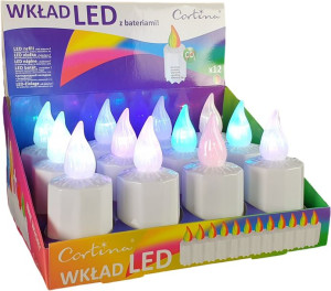 Wkład Znicz Elektryczny Led 12 Szt - 7cc