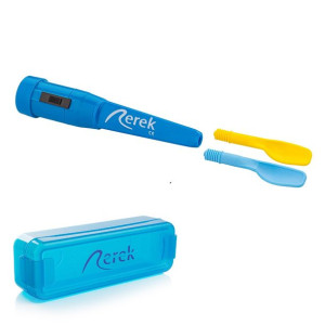 Wibrator logopedyczny REREK + 2 końcówki Spoon Tip - Niebieski