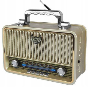 Stylowe Drewniane Radio Retro Kemai MD-1908BT USB