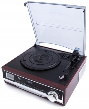 Gramofon Radio Am/fm Lcd Zegar Aux Camry Cr1113
