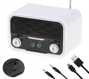 Stylowe Radio ADLER FM/USB/MP3/SD/BTooth AD 1185