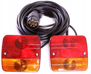 ZESTAW ŚWIATEŁ DO PRZYCZEPY GOTOWY 12V lampa lampy