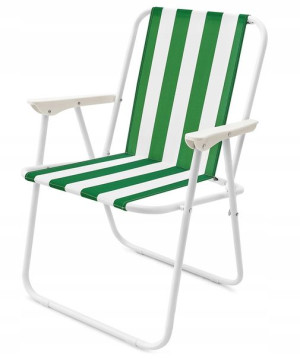 Krzesło Plażowe Turystyczne Składane Fotel Leżanka