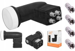 Konwerter Sat Quad Full Hd 4k Cyfrowy Polsat Nc+