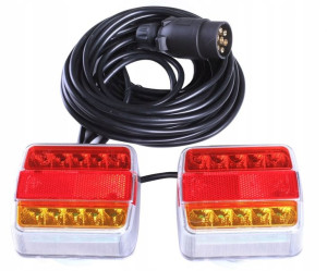 Zestaw Lampa Led Tylna Magnes Przyczepa 5m Lampy