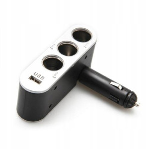 Rozdzielacz Zapalniczki Trójnik Rozgałęźnik Usb