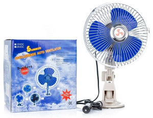 Wiatrak Wentylator Samochodowy Obrotowy 12v 8''