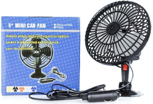 Wiatrak Wentylator Samochodowy Obrotowy 12v 5''