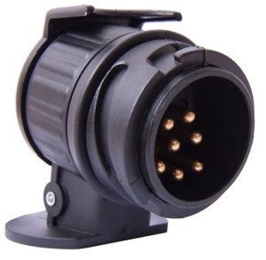 Adapter 13/7 Gniazda Przyczepy Wtyk Przejściówka