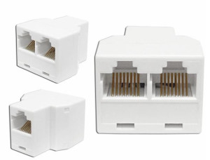 Rozgałęźnik RJ45 (8P8C) wtyk na 2 GNIAZDA