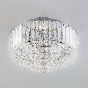 Lampa plafon z kryształu nowoczesna do salonu regulowana wysokość Toretta 5