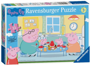 Puzzle 35el Świnka Peppa Czas dla rodziny