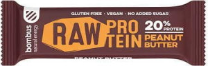 Baton RAW PROTEIN z orzeszkami ziemnymi bezglutenowy 50 g Bombus