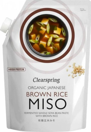 Miso z brązowego ryżu BIO 300g Clearspring