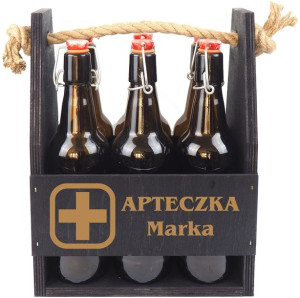 Skrzynka na piwo Prezent z grawerem Urodziny 40 50