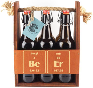 Skrzynka nosidło na piwo PREZENT DLA CHEMIKA BEER