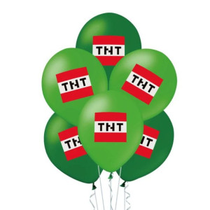 Balony Lateksowe Gamingowe Tnt Zielone 12szt