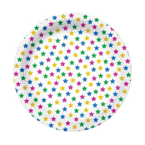 Talerzyki Papierowe Okrągłe 23cm Stars 10 Szt.