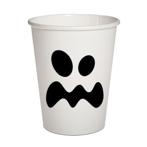 Kubeczki Papierowe Boo Duch Halloween 250 Ml