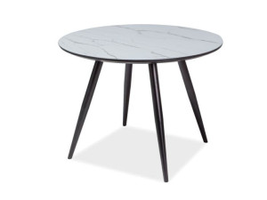 Stół Ideal Efekt Marmuru/czarny Stelaż 100x100