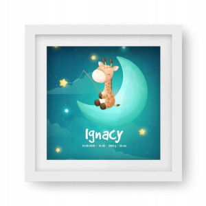 Lampka Nocna Z Imieniem I Metryczką Dla Dzieci Led