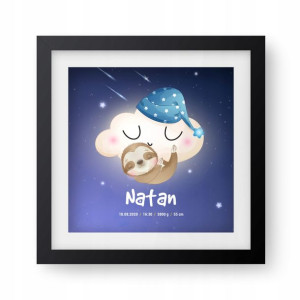 Lampka Nocna Z Imieniem I Metryczką Dla Dzieci Led
